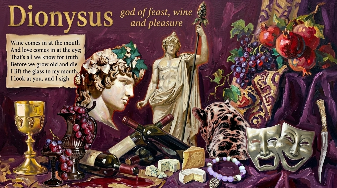 Dionysus và sự ngây thơ chết người của đằng ấy về vị thần rượu vang